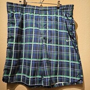 Nike Blue and Green Nike Swim Trunks Men's size Medium